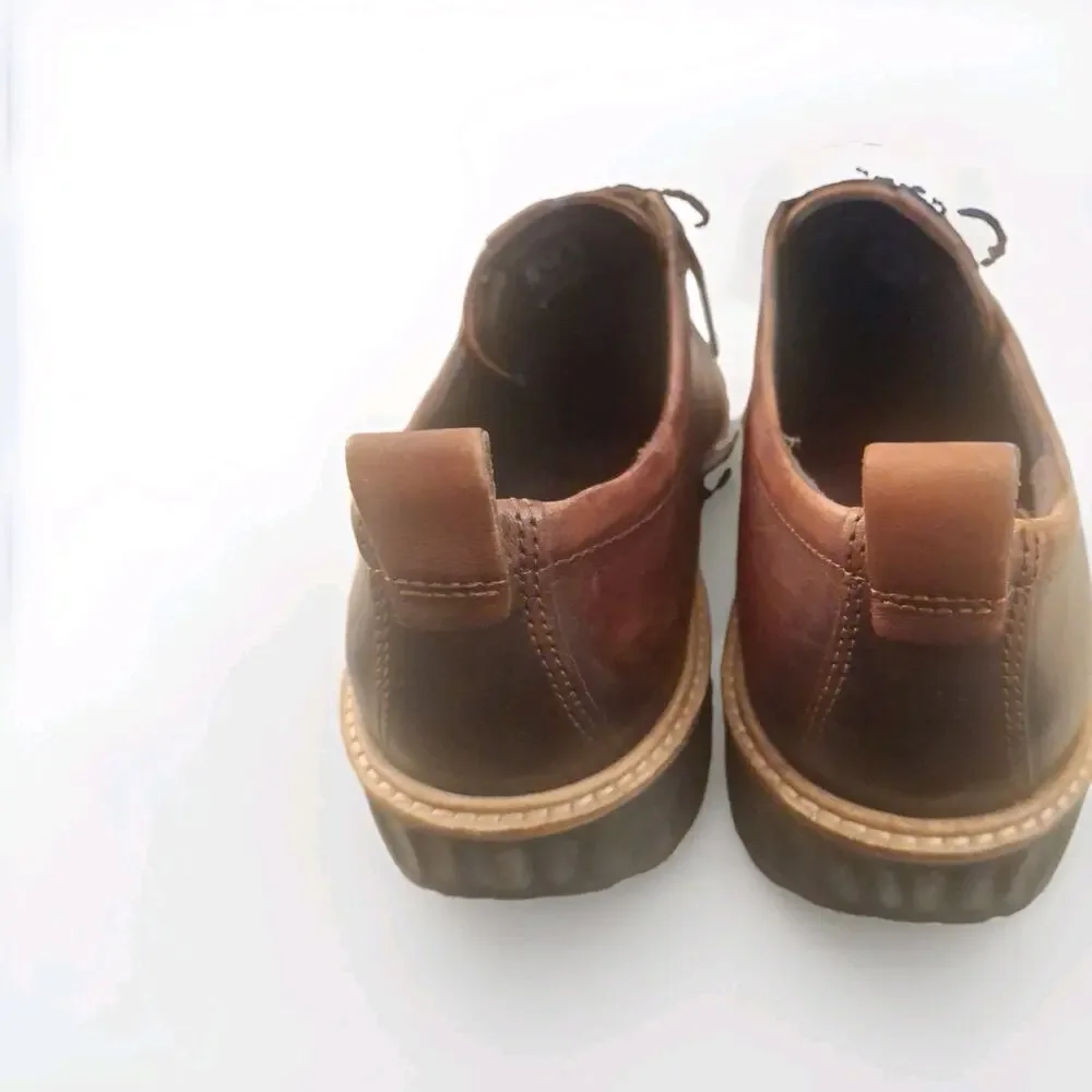 Ecco Men's ST1 Hybrid Leather Dress Sneaker Oxford Shoes Size 11 Brown